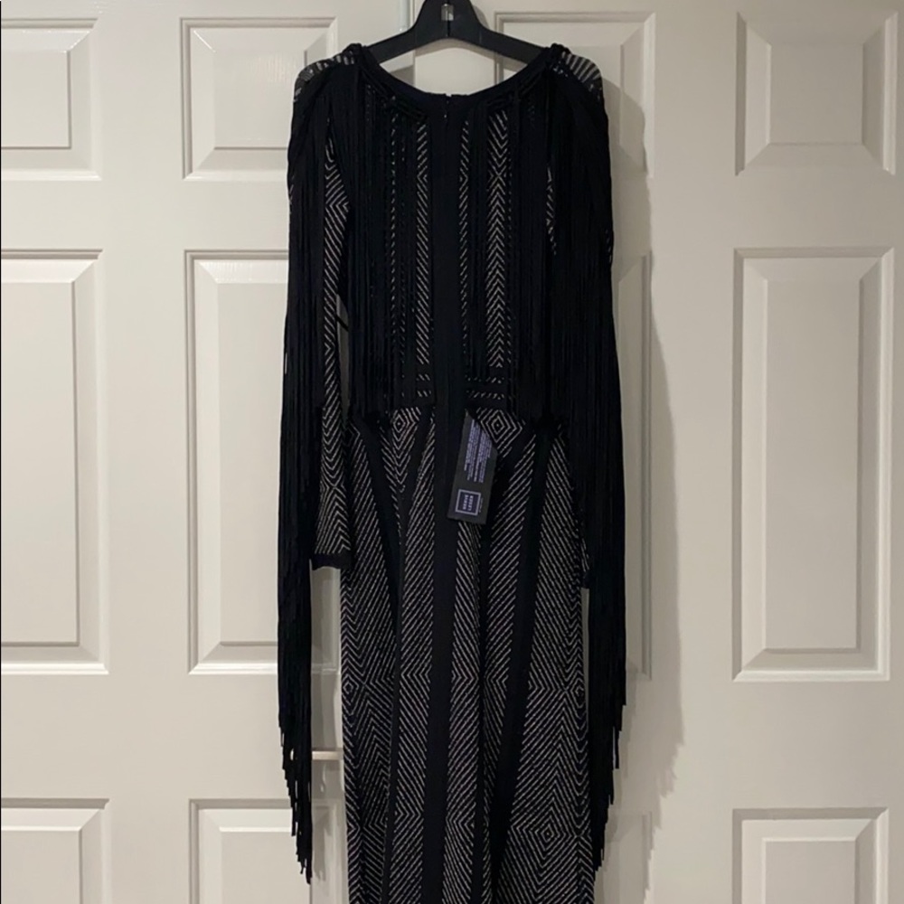 Herve Leger Maxi Fringe Dress - Picture 4 of 8